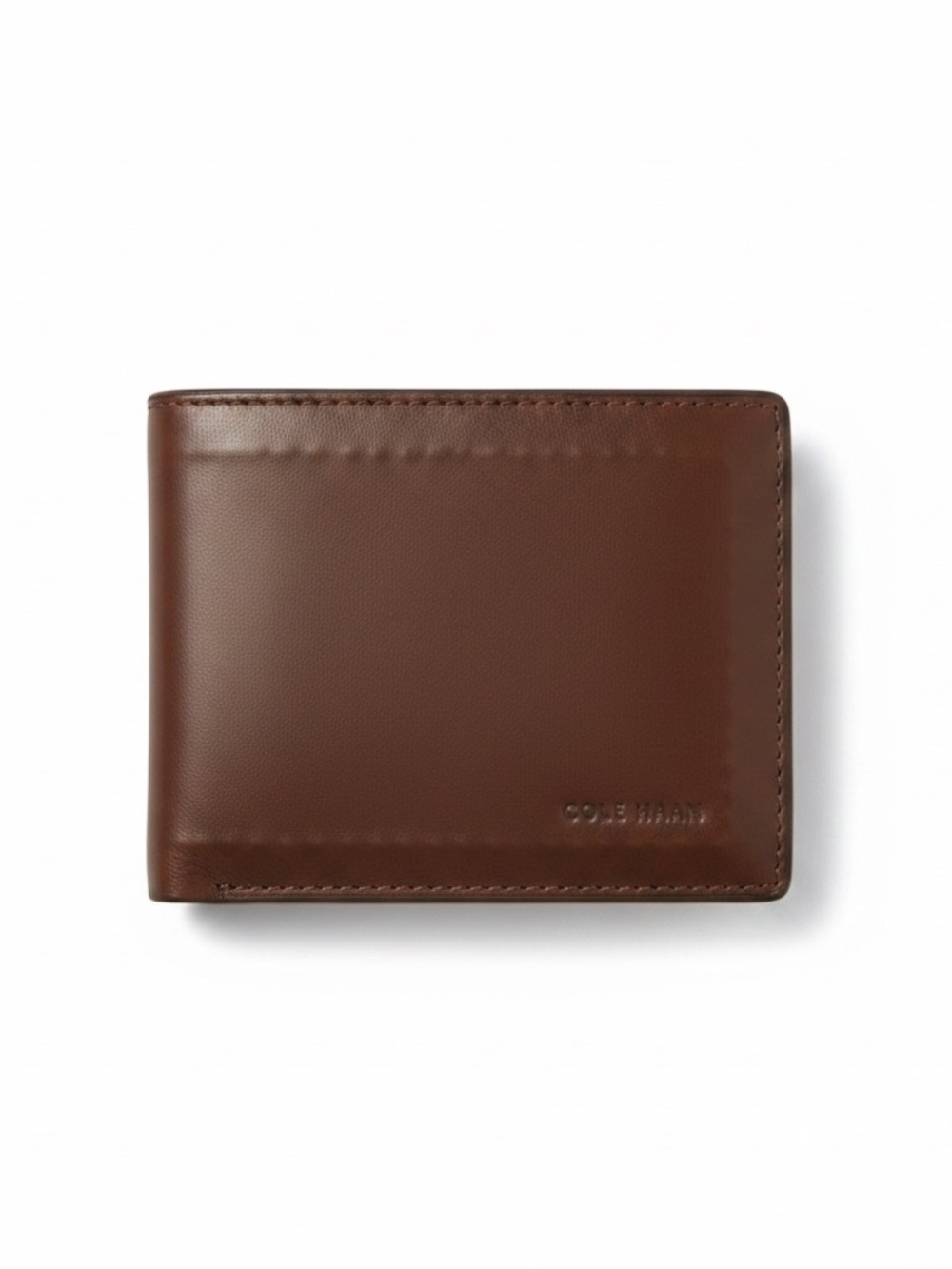 NWT Cole Haan Men’s Leather Bifold Compact Wallet Fathers Day Gift Premium